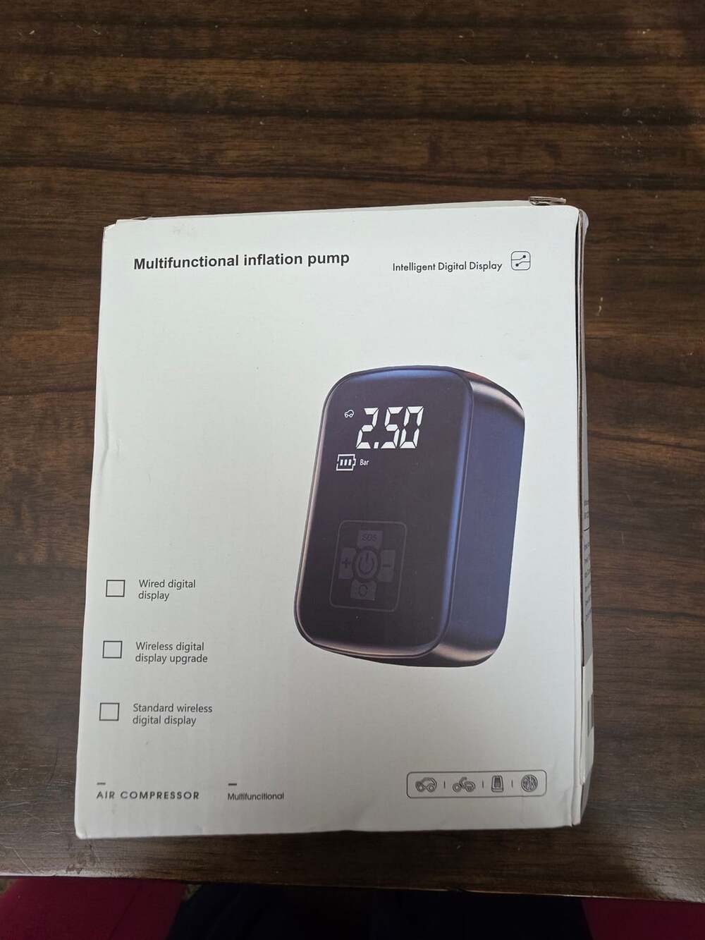 Brand New Peipei Portable Inflatable Pump 006 Wireless Black Air Compressor